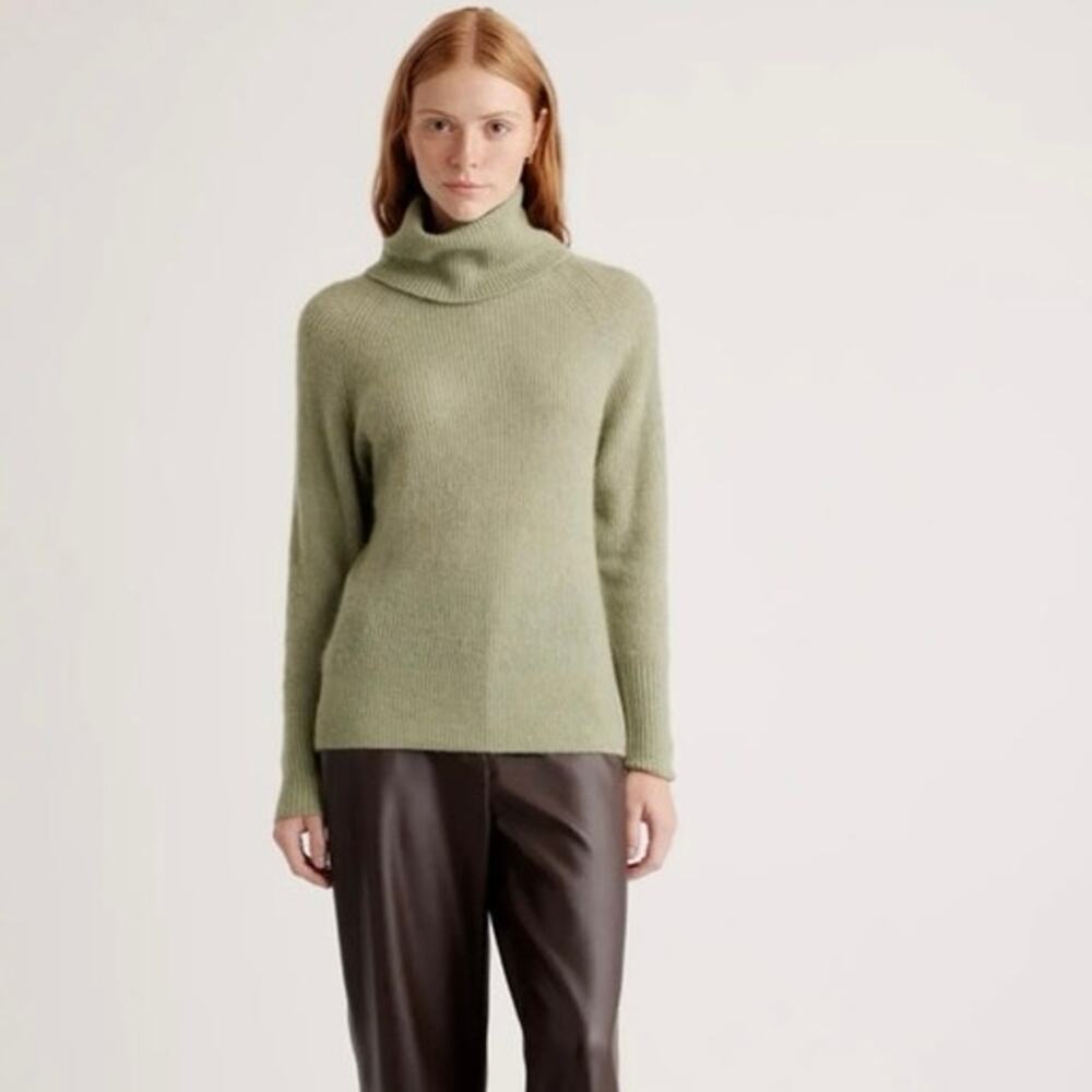 Quince Olive Green Turtleneck Sweater - Picture 15 of 16